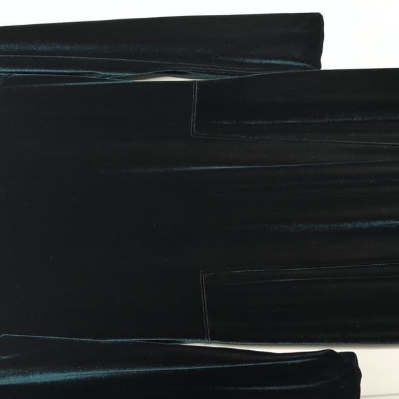 Giorgio Armani Le Collezioni Pine Green Luxurious Velvet Holiday Maxi Dress 6 - Picture 4 of 13